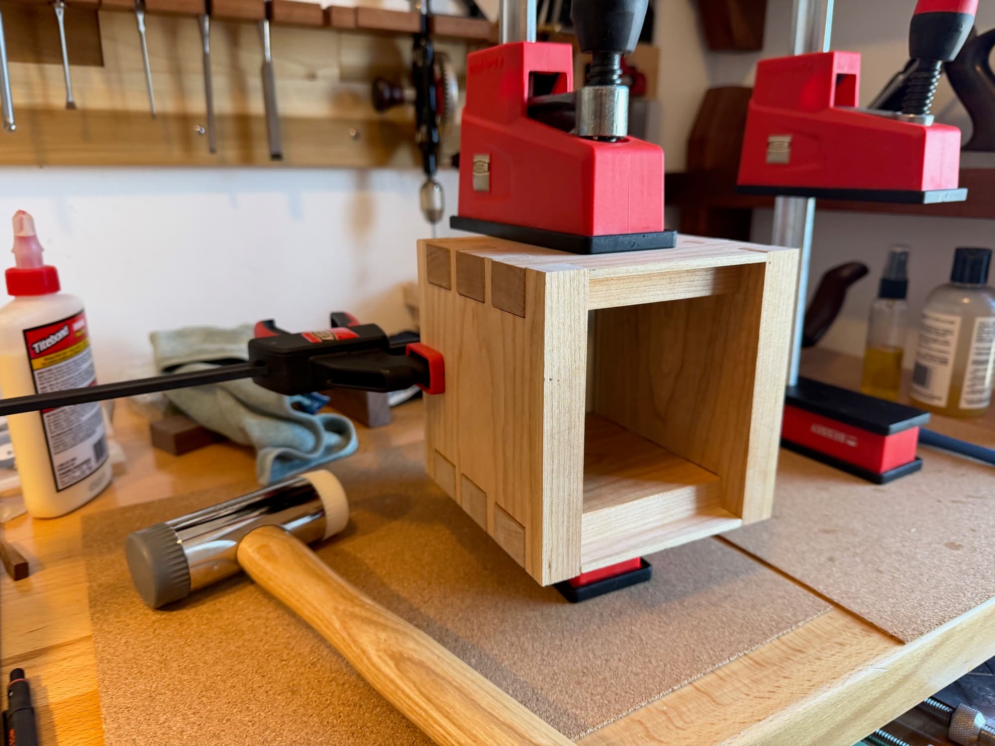 Dovetailed Lamp in progress