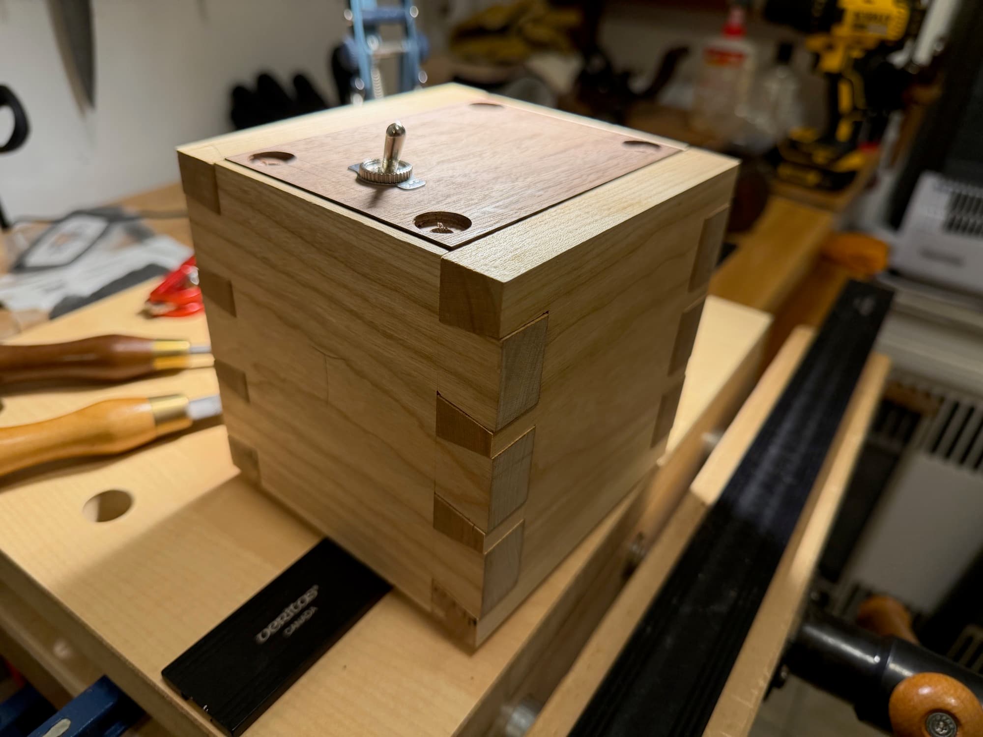 Dovetailed Lamp in progress