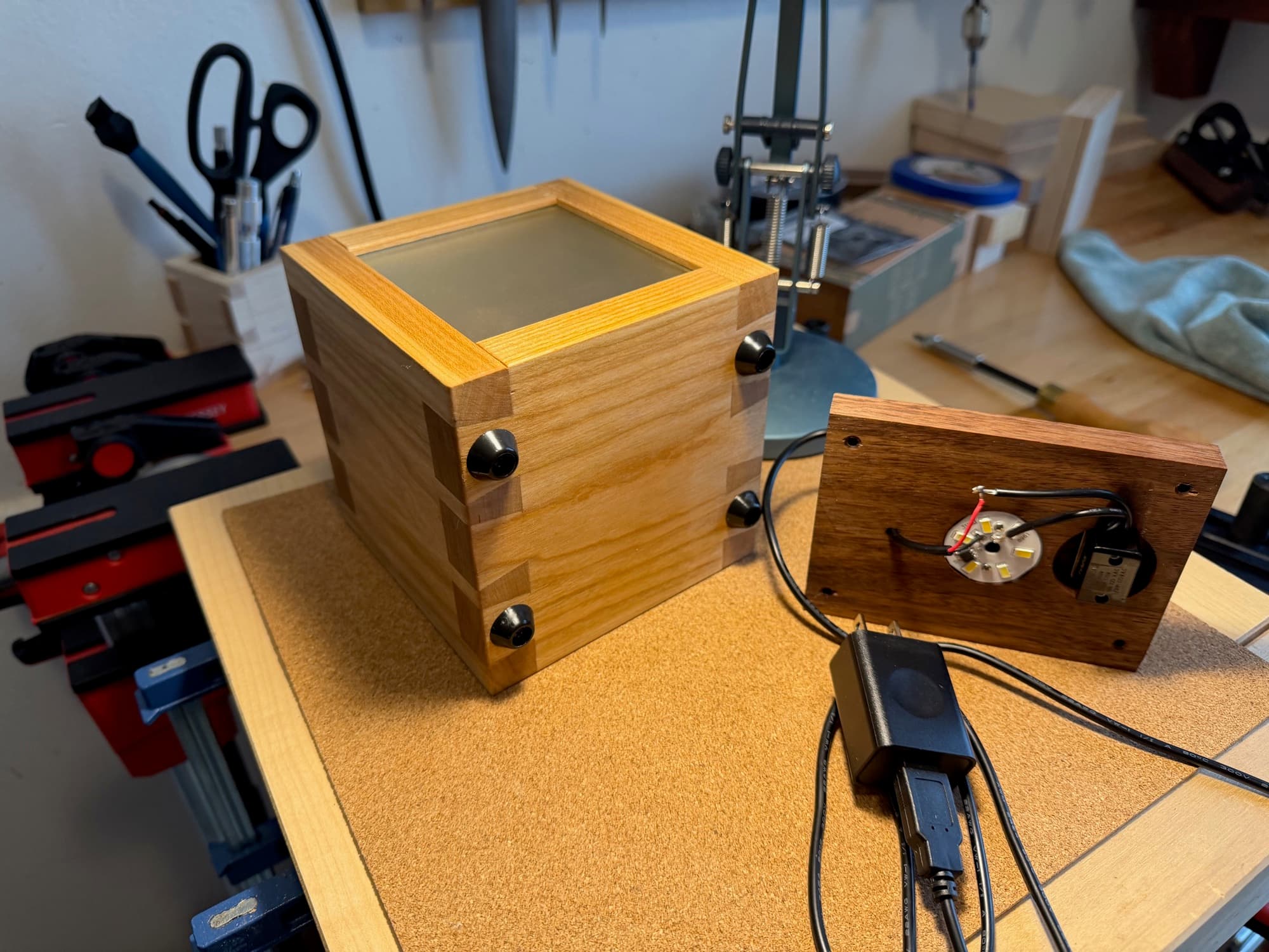 Dovetailed Lamp in progress
