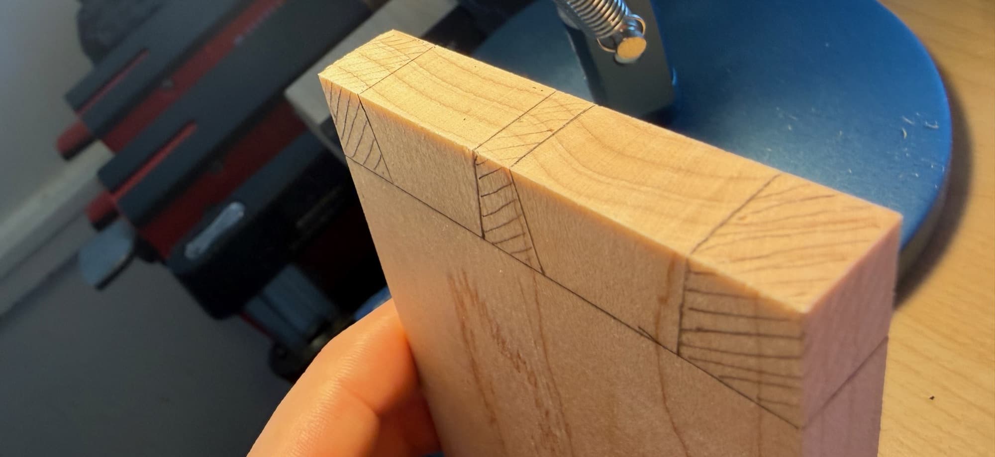 Maple Box in progress