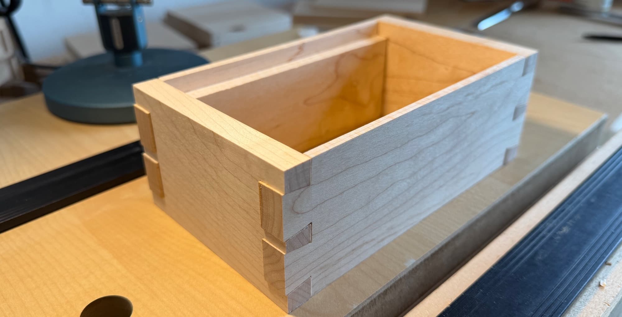 Maple Box in progress