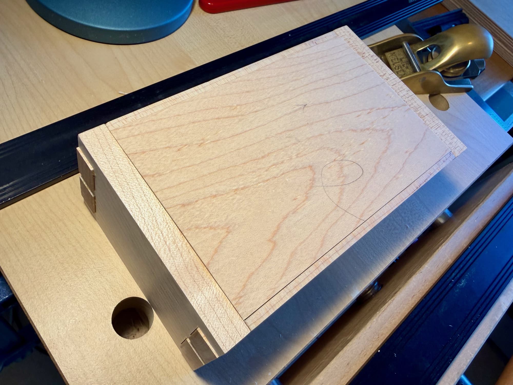 Maple Box in progress
