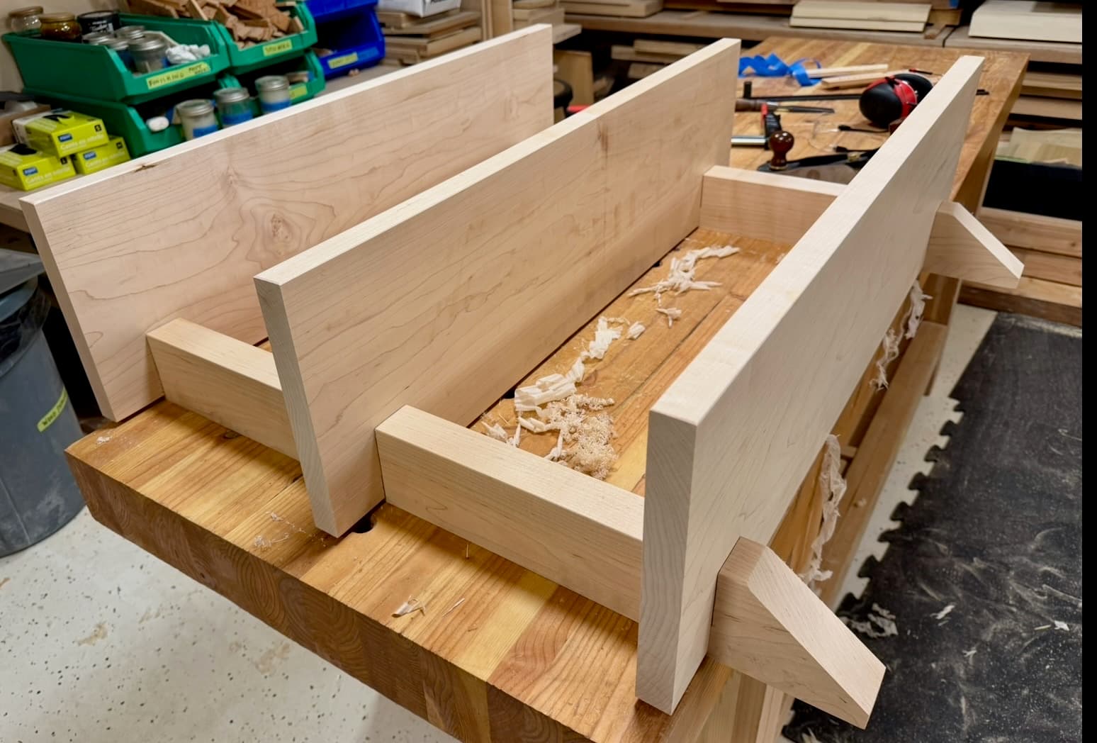 Notched Shelf in progress