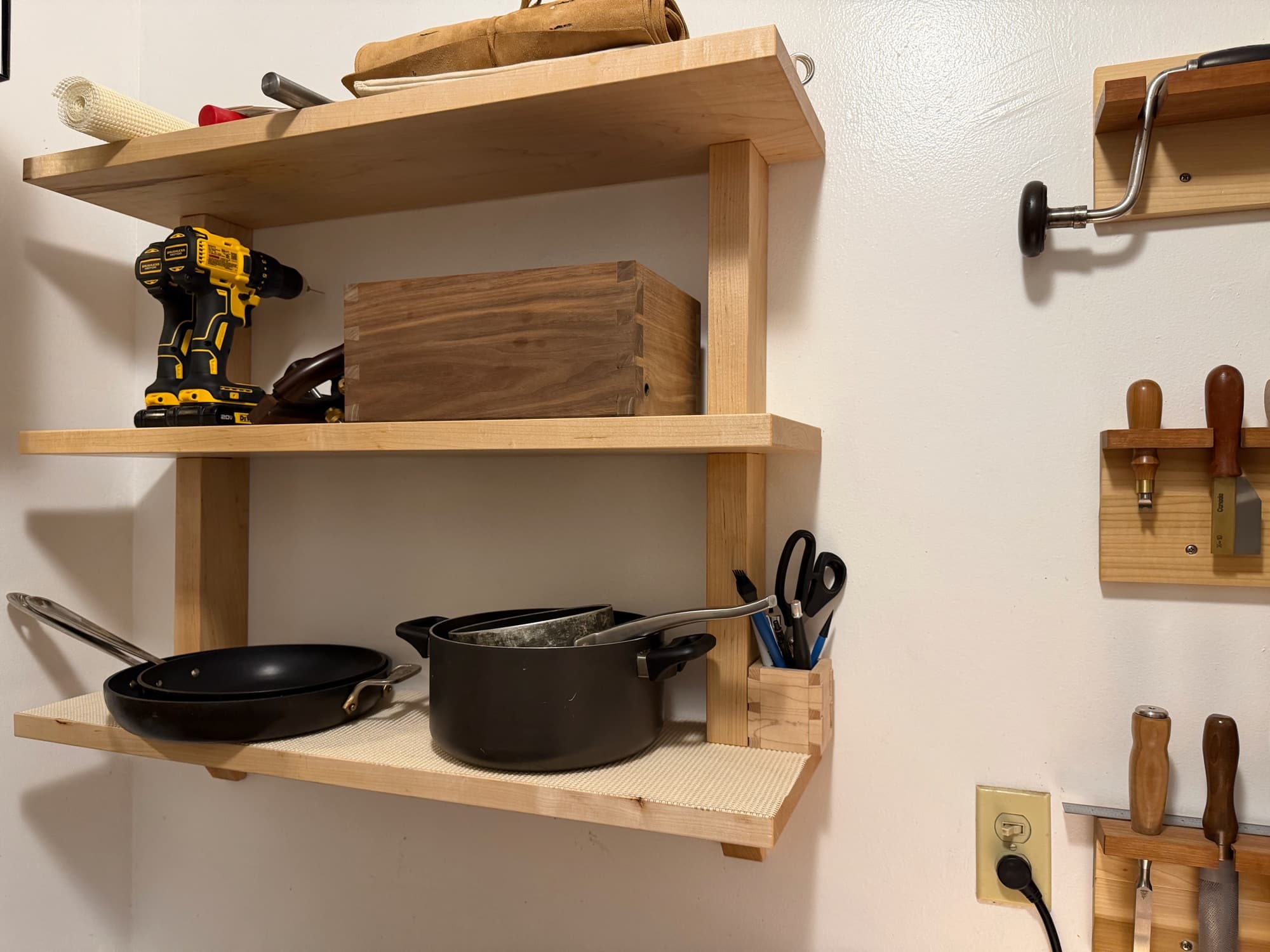 Notched Shelf in progress