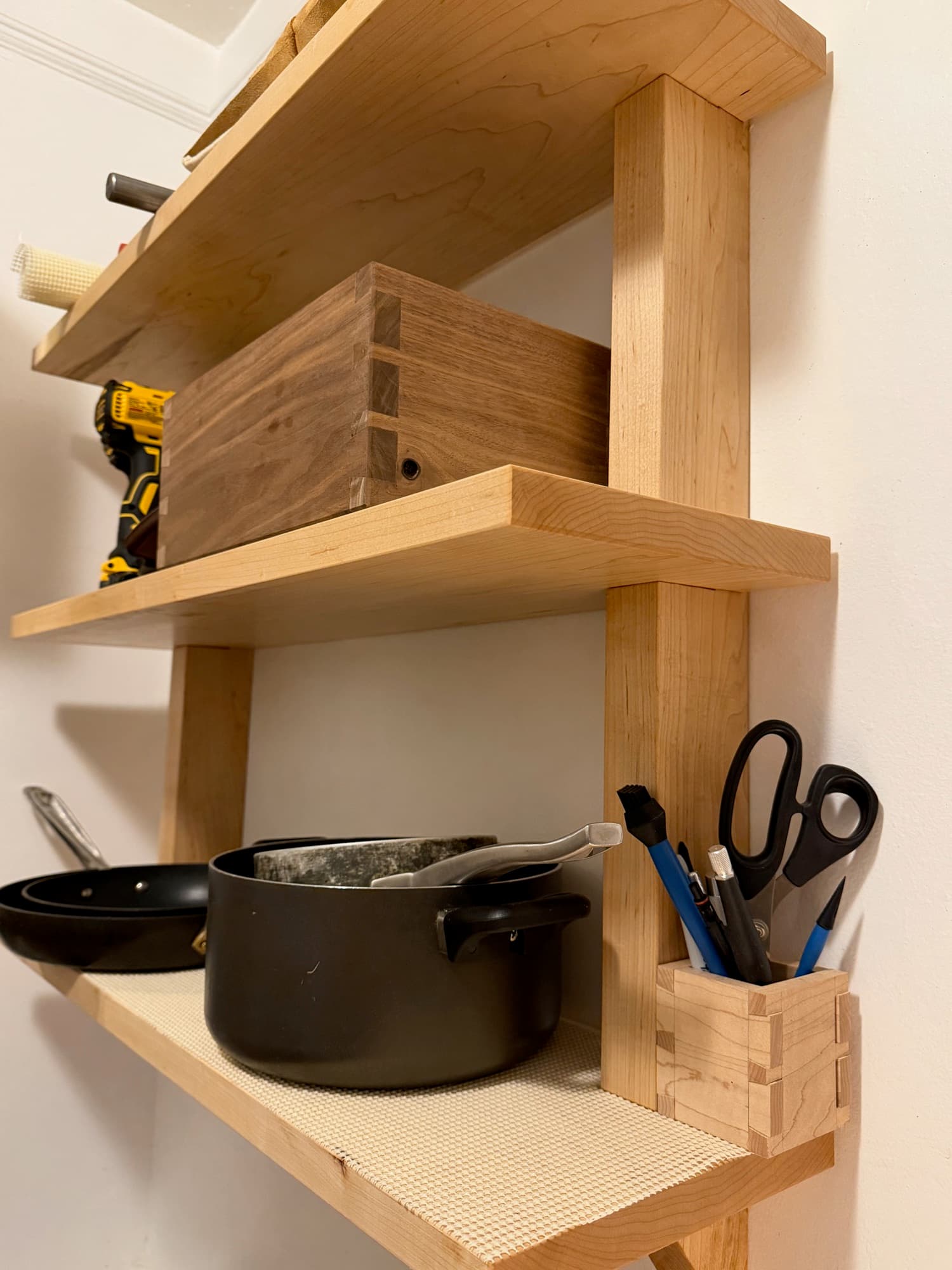 Notched Shelf in progress