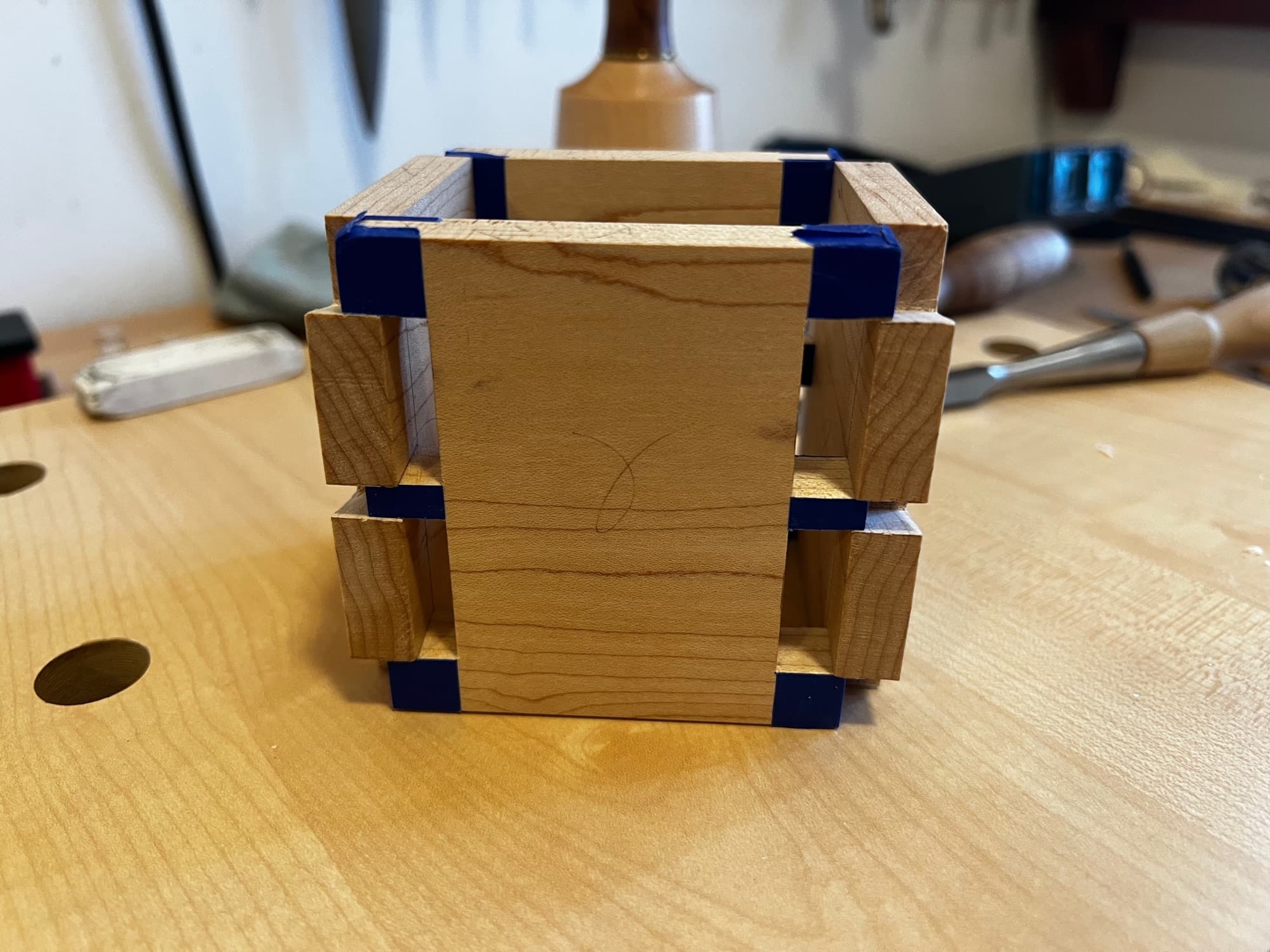 Dovetail Pencil Holders in progress