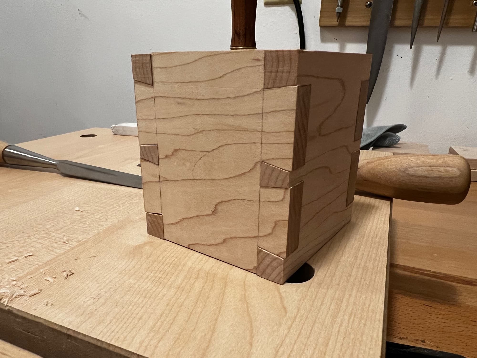 Dovetail Pencil Holders in progress