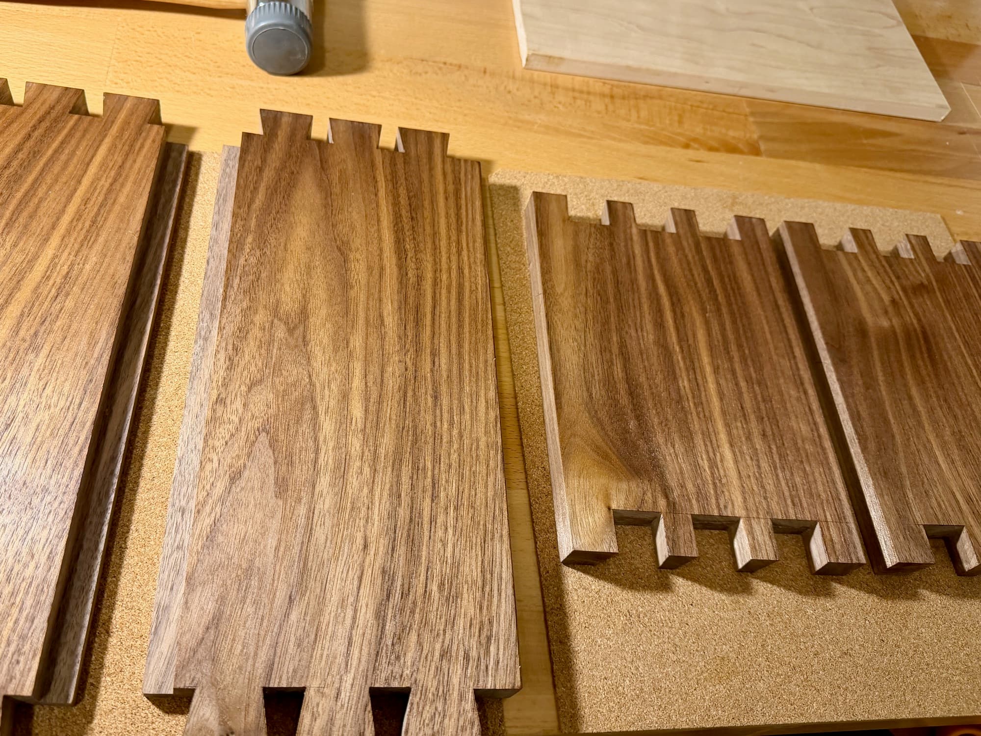 Walnut Box with Hinged Lid in progress